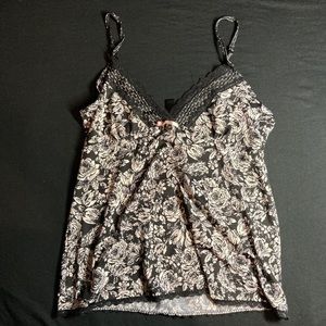 Floral Nightgown Blouse Lingerie